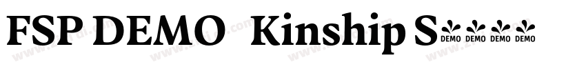 FSP DEMO   Kinship S字体转换